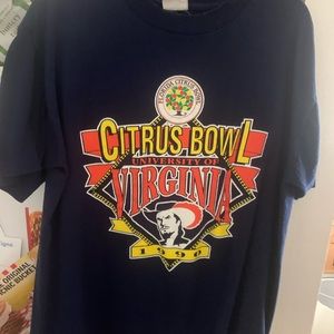 Vintage 1990 Virginia citrus bowl shirt XL nutmeg